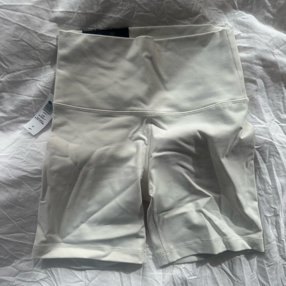 Aritzia Cream Bike Shorts